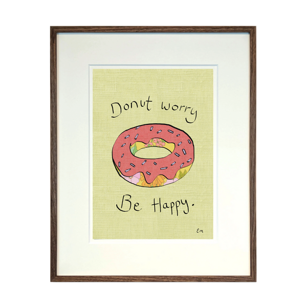Donut Worry, Be Happy Print