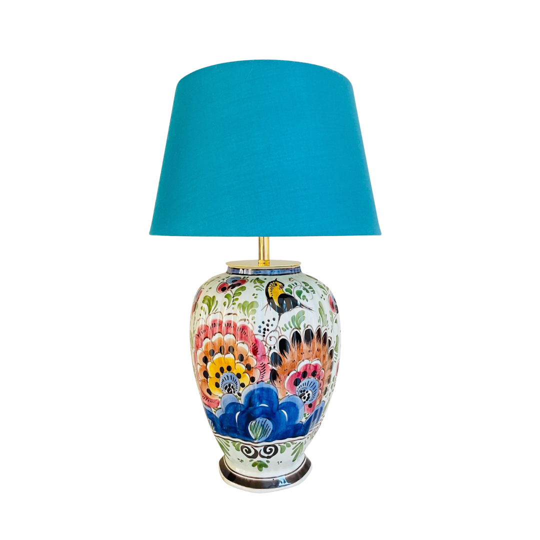 Antique Delft Lamp