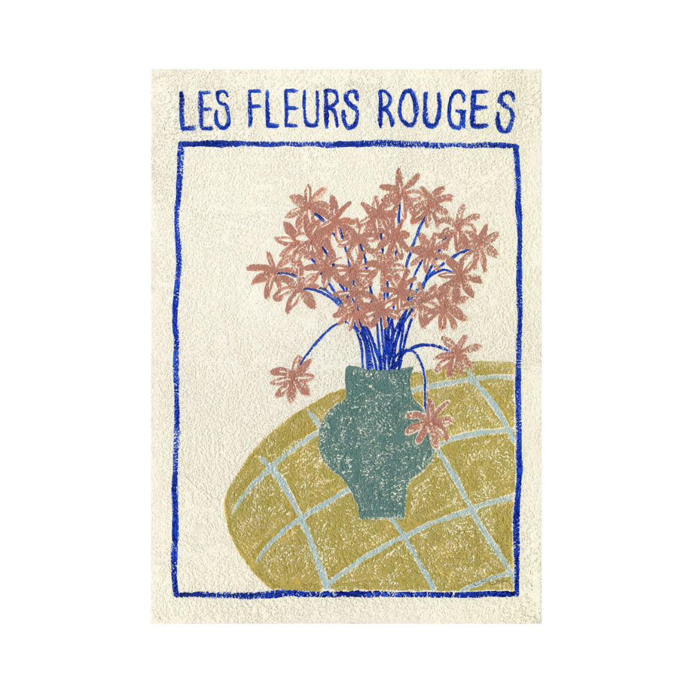 Les Fleurs Rouges - Original Painting
