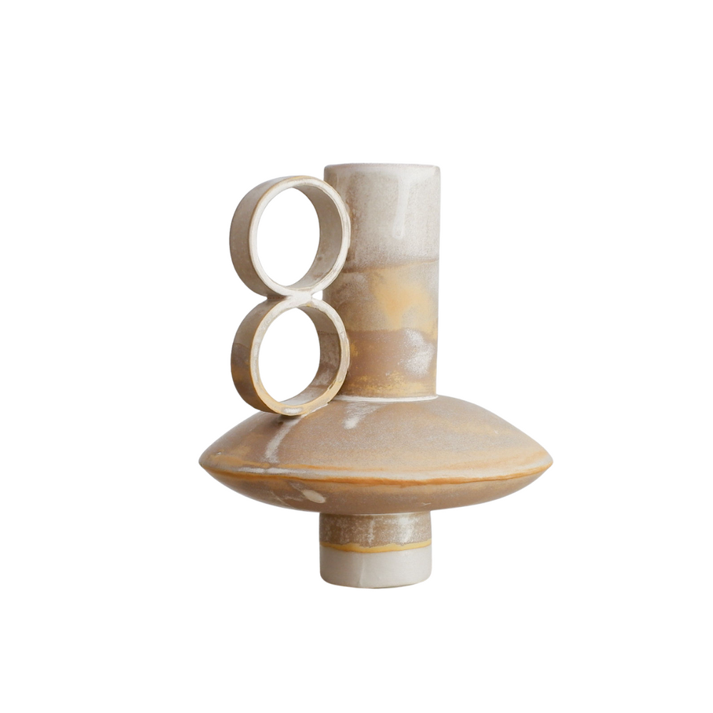 Small Bareino - Rustic Beige - Porcelain Vase