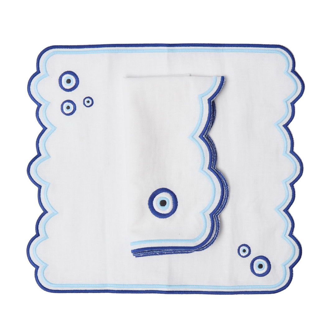 Evil Eye Napkin (set of 4) Cloth Napkins