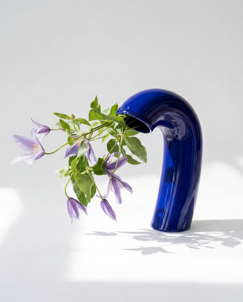 VITA Vase in Cobalt Blue