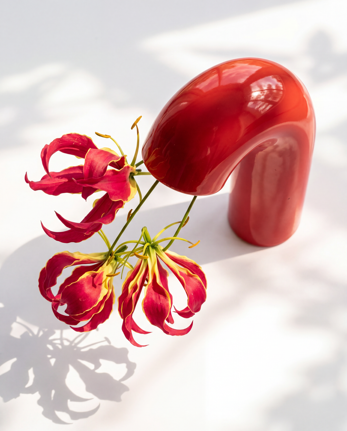 VITA Vase in Poppy Red