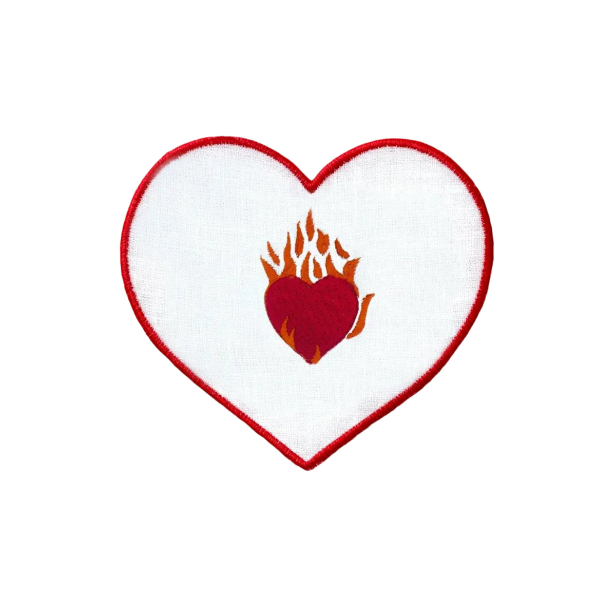 Linen Coaster "Heart"