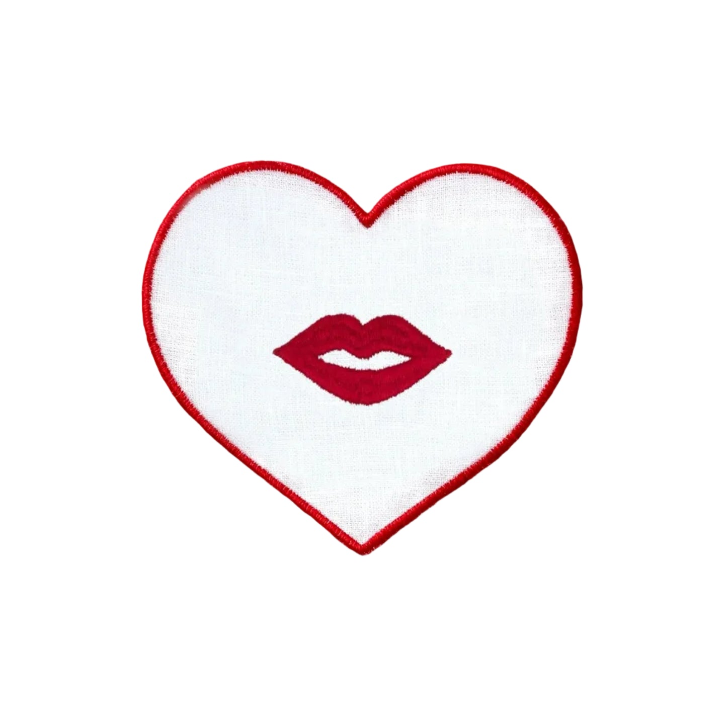 Linen Coaster "Kiss"