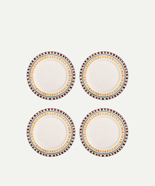 Charlotte Hand-Painted Dinner Plate - Set of 4