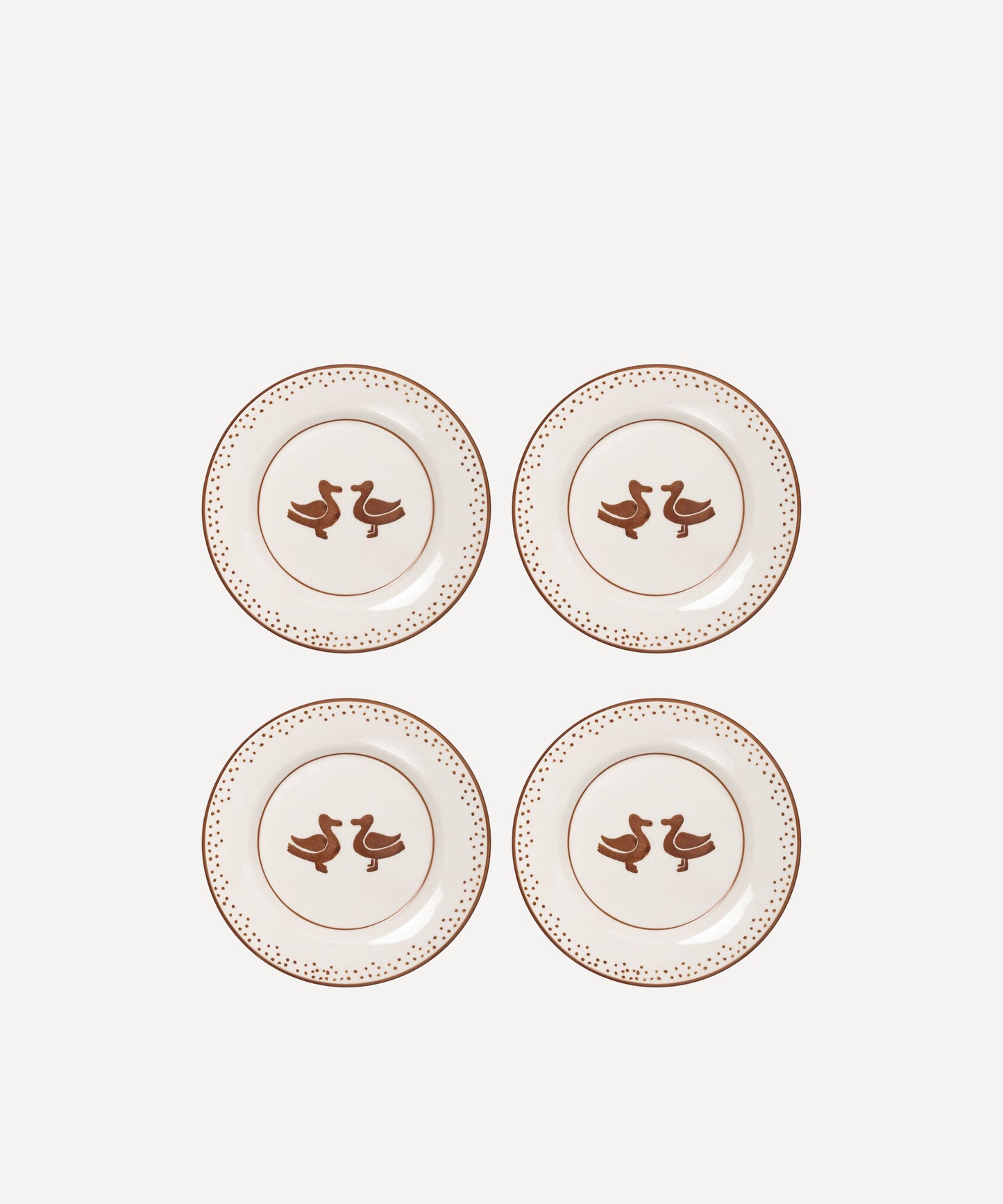 Patos Hand-Painted Salad Plate - Set of 4