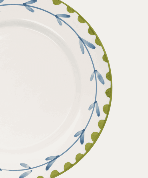 Banana Hand-Painted Dinner Plate - Set of 4