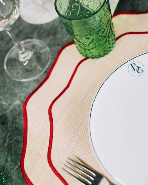 Placemat Orla, Vanessa Martins, Raffia with Palm Tree