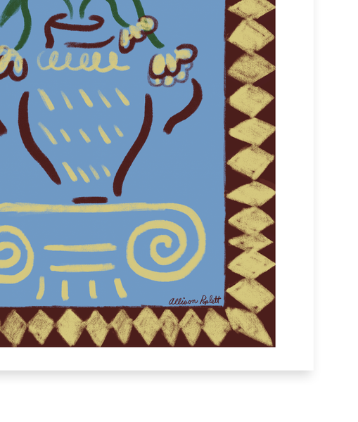 Vase & Column Art Print