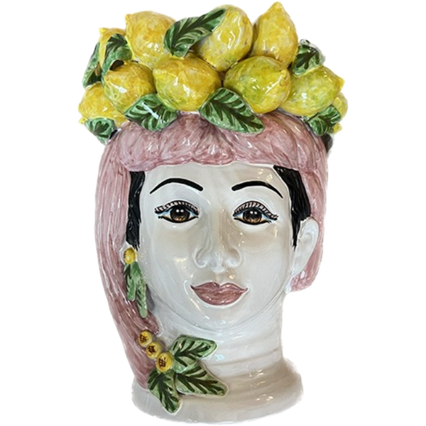 Large Sicilian Vase Limoni Woman – Pink