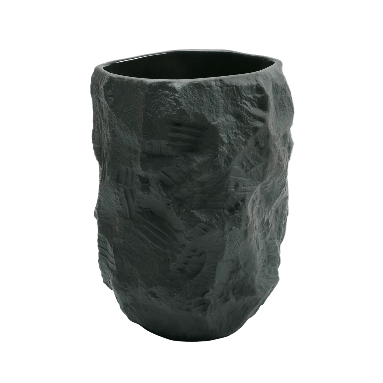 The 1882 Ltd. Tall Vase by Max Lamb Crockery Black