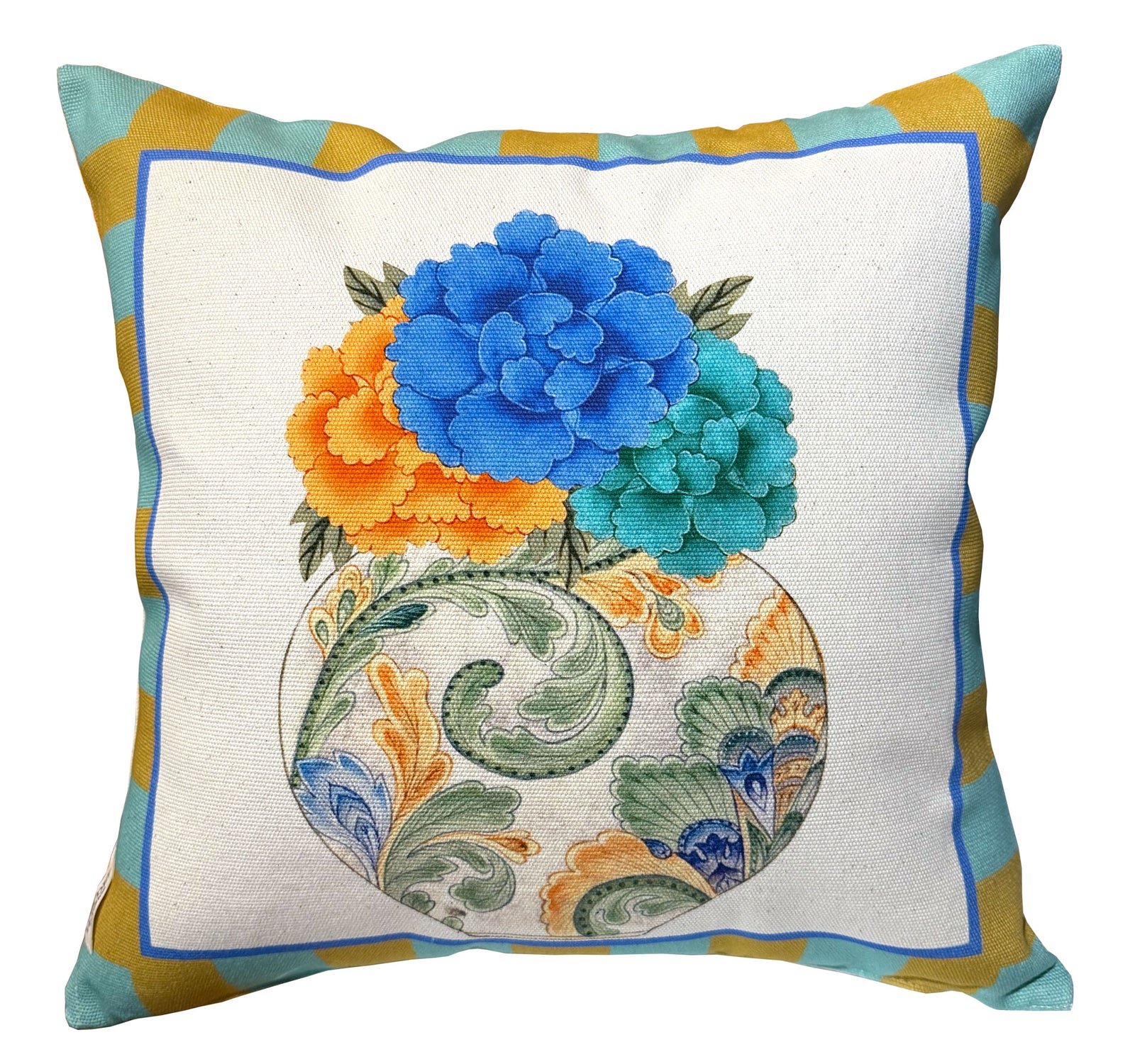 Amalfi Bouquet Throw Pillow