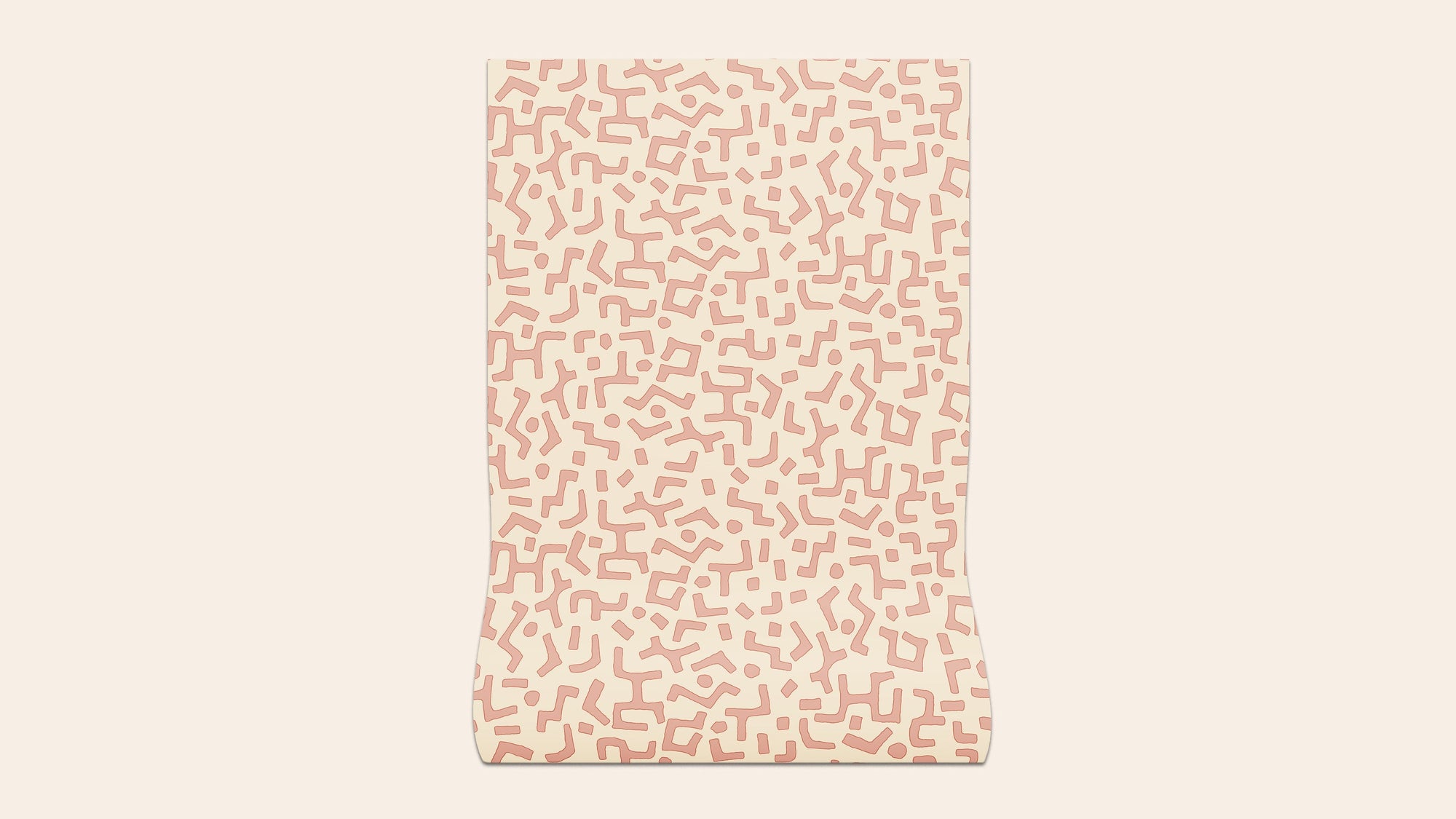 Raphia Wallpaper, Clay, Roll