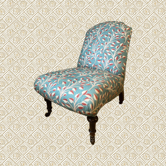 GUY – Antique Slipper Chair in Robert Kime Fabric