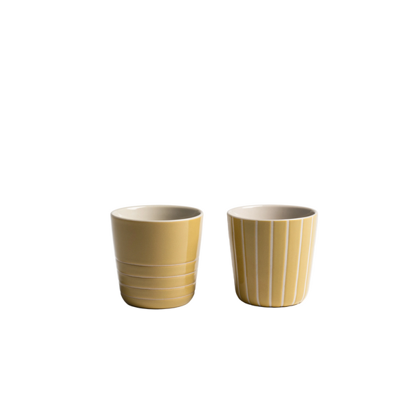 Vervain Beaker - Mustard Yellow - Small (Set of 2)