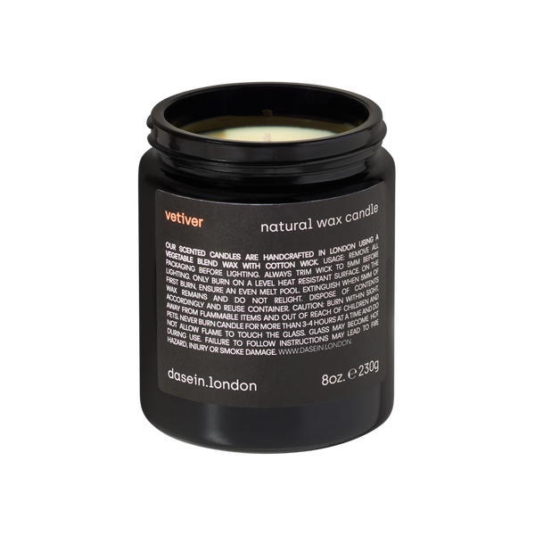 Vetiver Natural Wax Candle (230g)