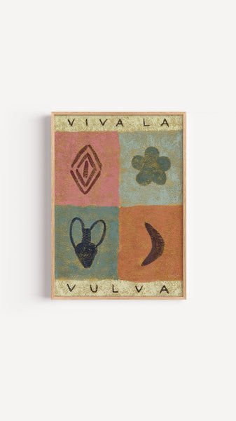 Viva La Vulva - Feministic Wall Art Print