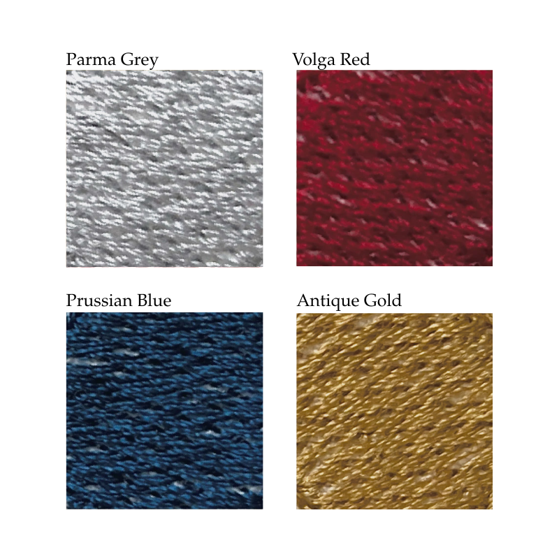 Personalised Two Initial Liège Robe in Ivory White Waffle with Parma Grey Hemstitch