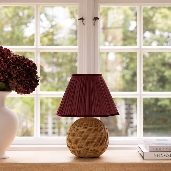 Lampshade Burgundy Blossom Large