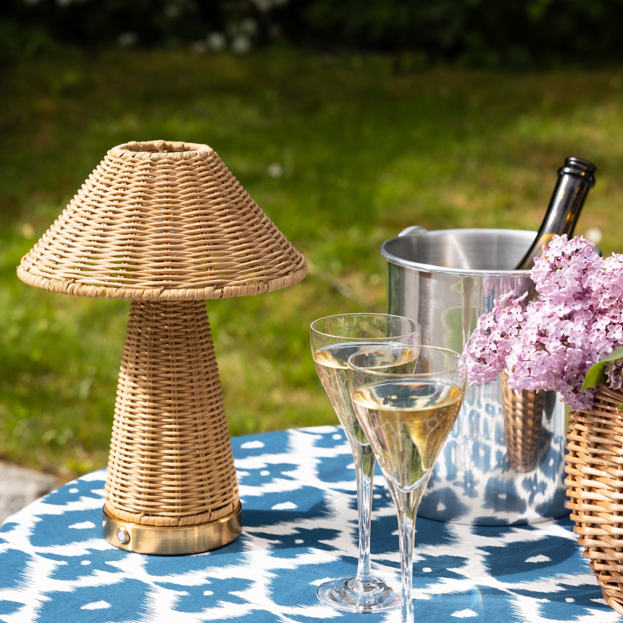 Tablecloth Blue Ikat