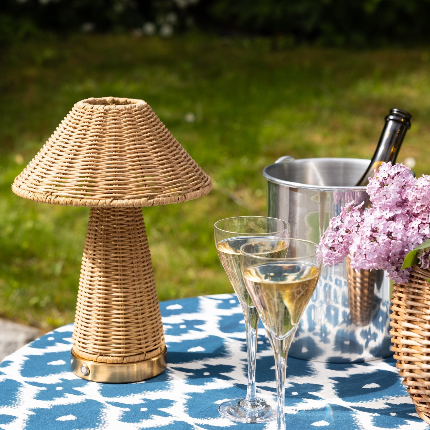 Tablecloth Blue Ikat