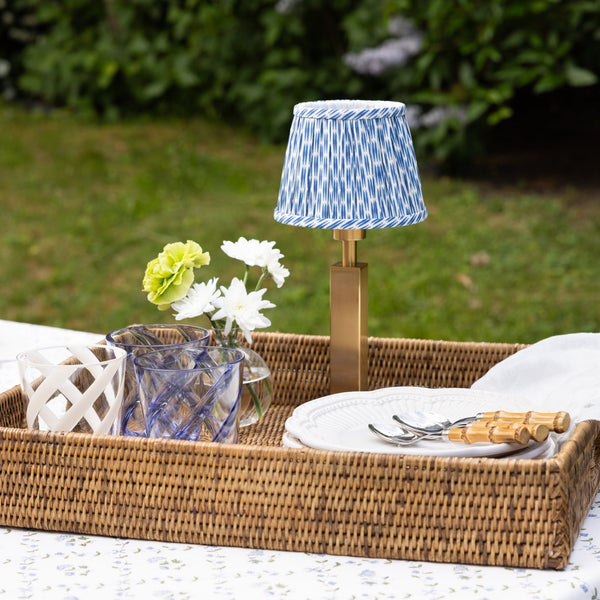 Lampshade Blue Ikat
