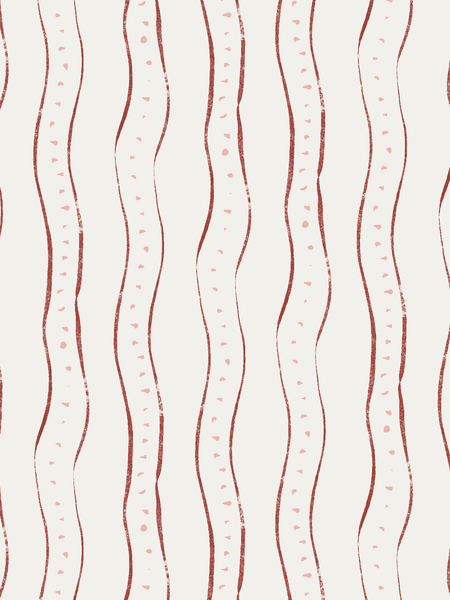 Rayure - Wallpaper - Burgundy