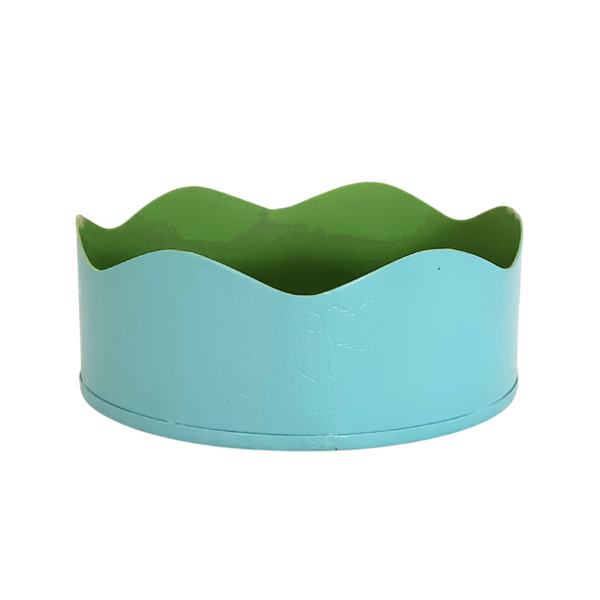 Toleware Wine Coaster - Sky Blue & Light Green