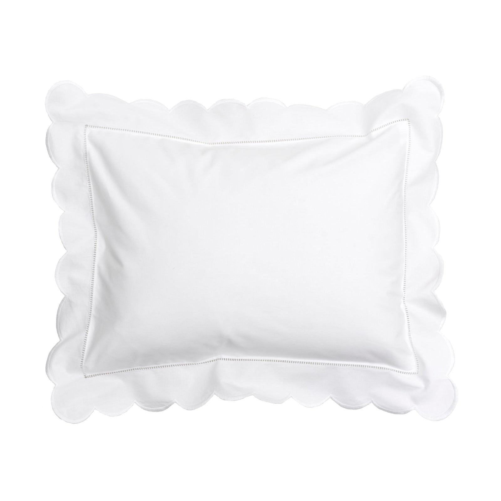 White Scallop Baby / Boudoir Pillowcase
