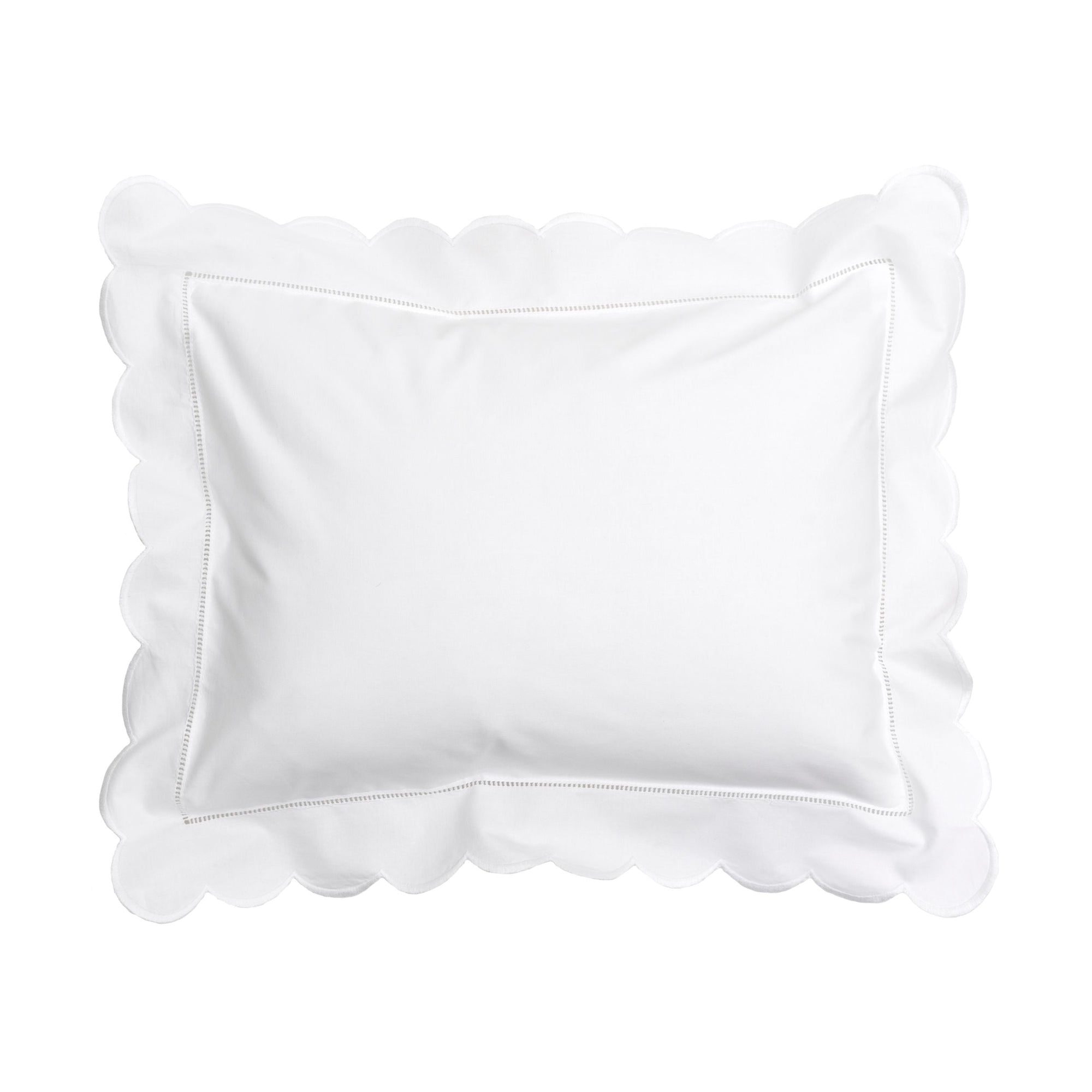 White Scallop Baby / Boudoir Pillowcase