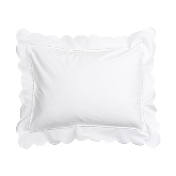 White Scallop Baby / Boudoir Pillowcase