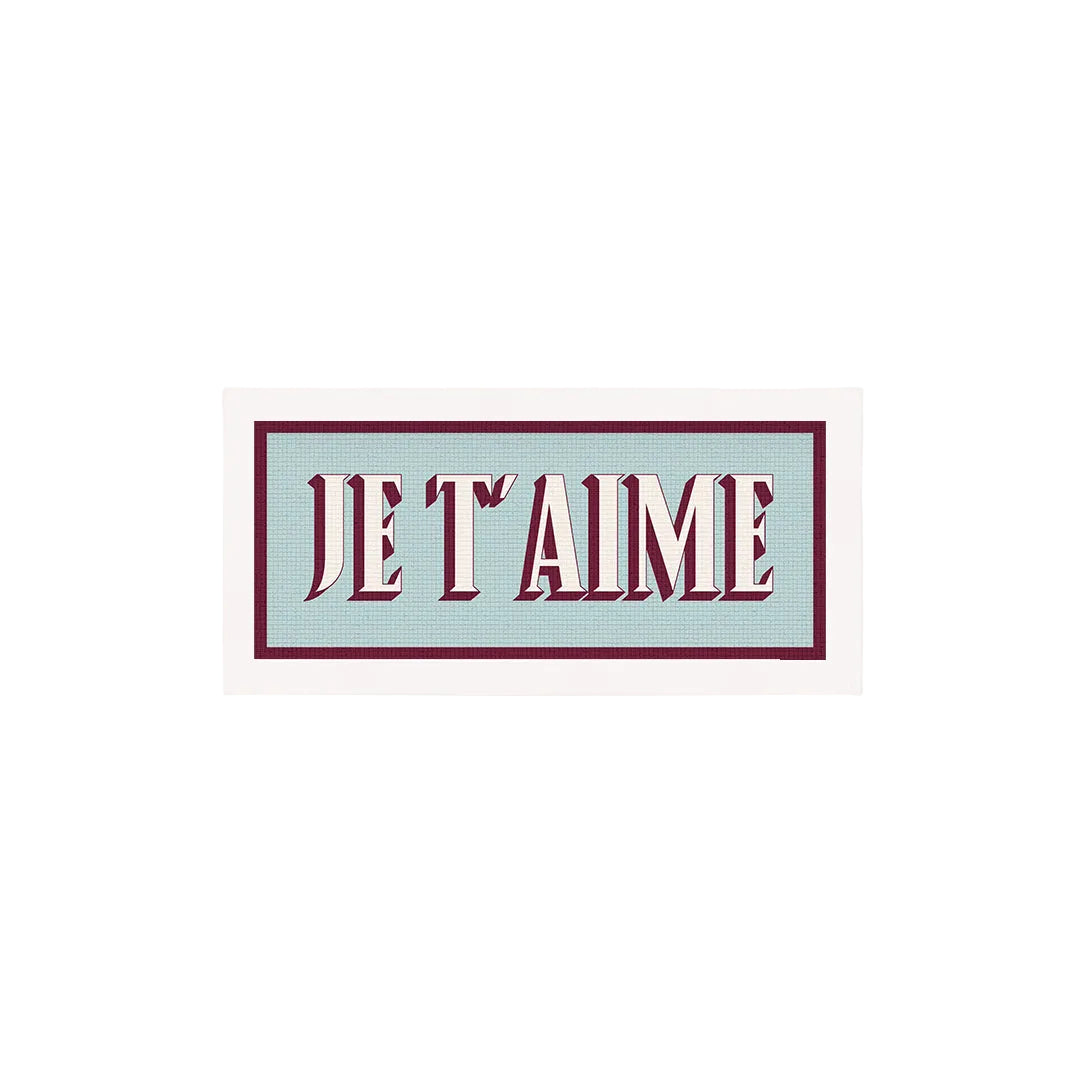 Je T'aime Panoramic Framed Print