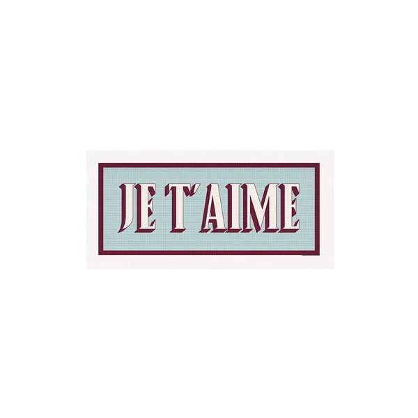 Je T'aime Panoramic Framed Print