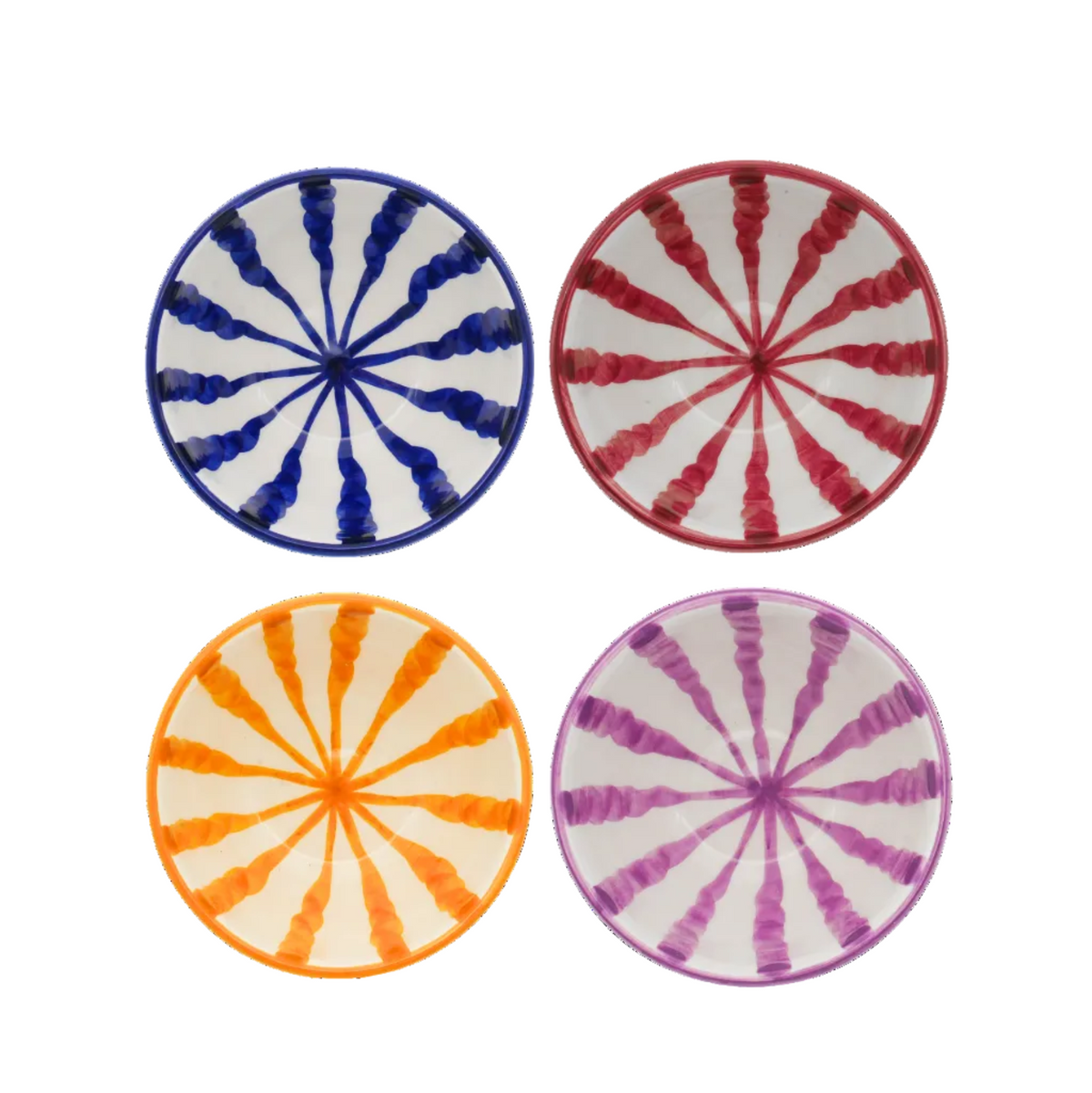 Wave Breakfast Bowls, Set of Four