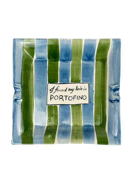 Portofino Ashtray - Striped