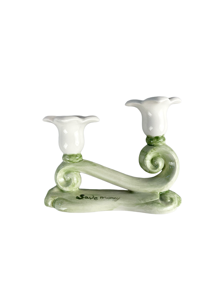 Save Money Candle Holder - Gardenia Collection MANUAL PRODUCT, PLS DON'T LIVE