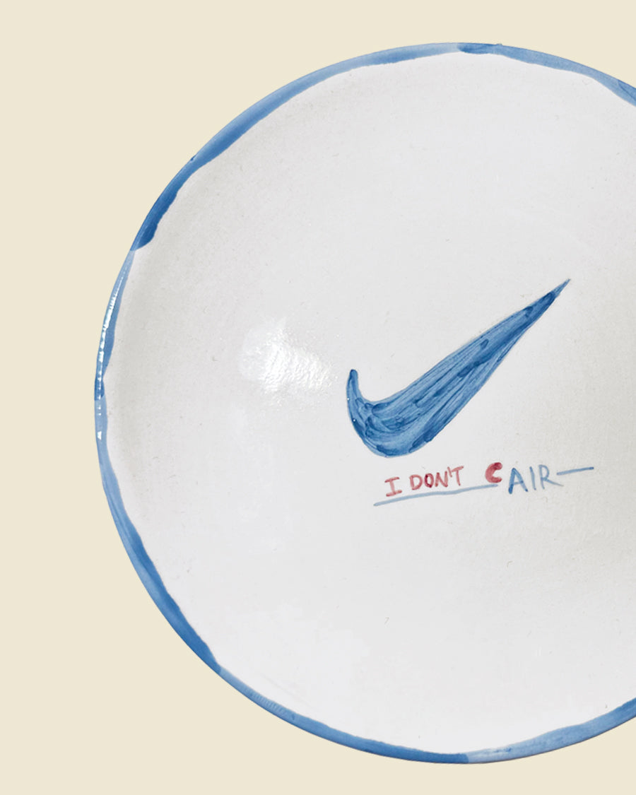 "I don't cAIR" Plate MANUAL PRODUCT, PLS DON'T LIVE