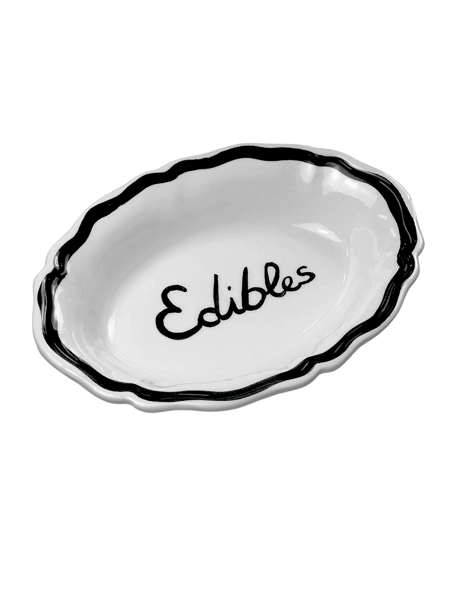 Oval Serving Dish “Edibles”