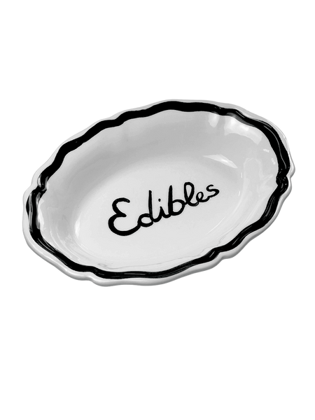 Oval Serving Dish “Edibles”