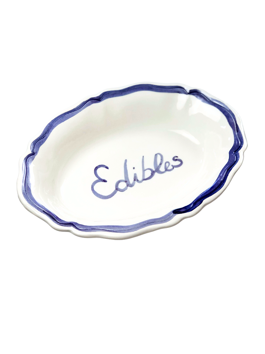 Oval Serving Dish “Edibles”