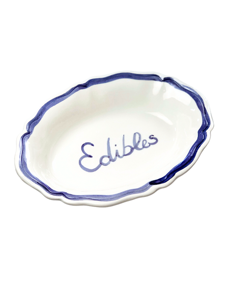 Oval Serving Dish “Edibles”