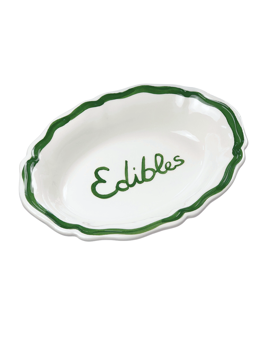 Oval Serving Dish “Edibles”