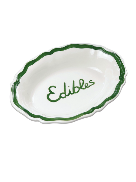 Oval Serving Dish “Edibles”