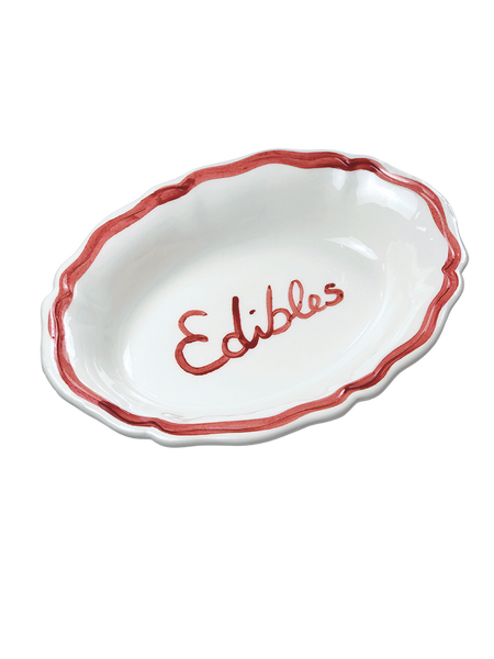 Oval Serving Dish “Edibles”
