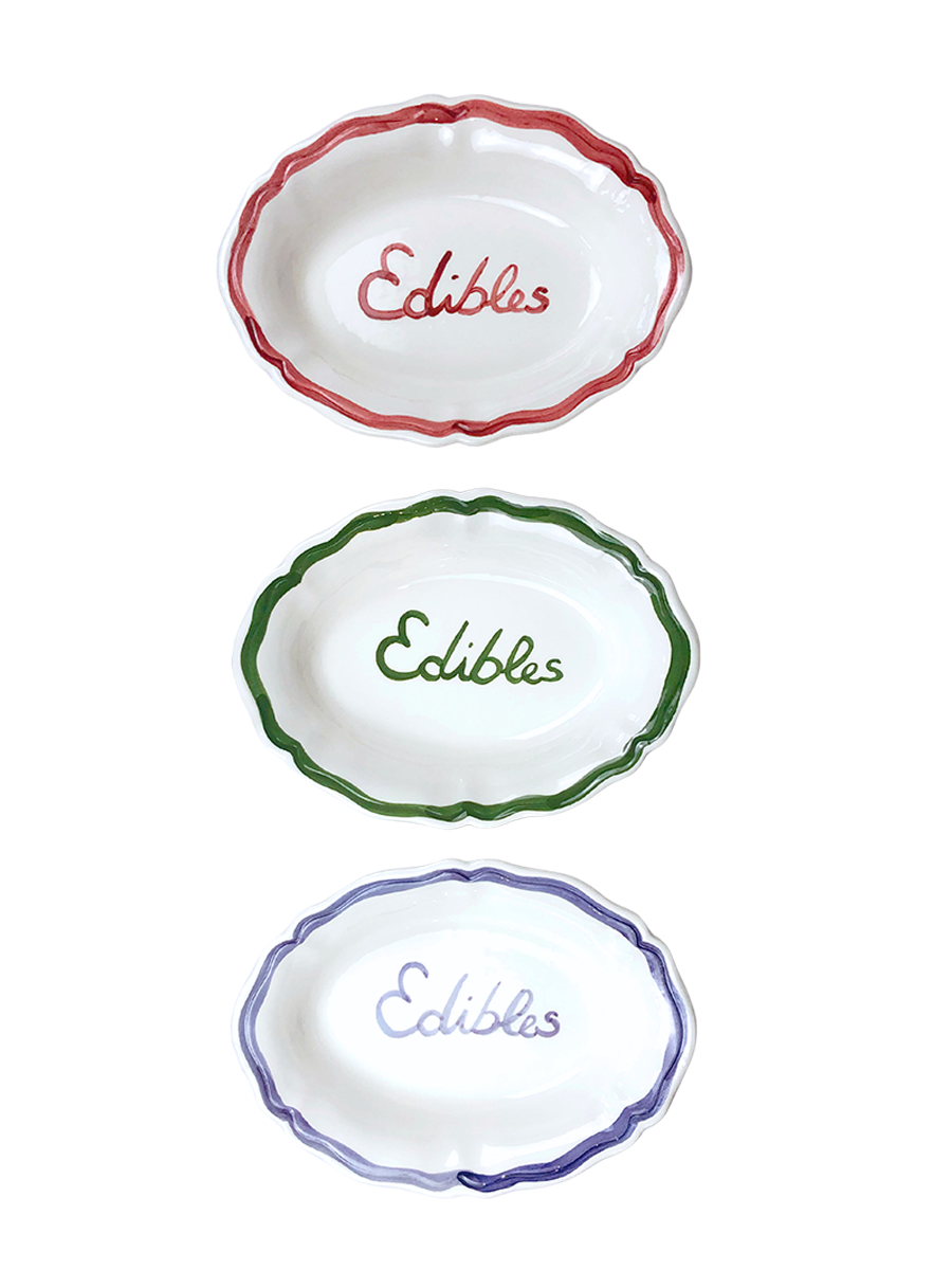 Oval Serving Dish “Edibles”