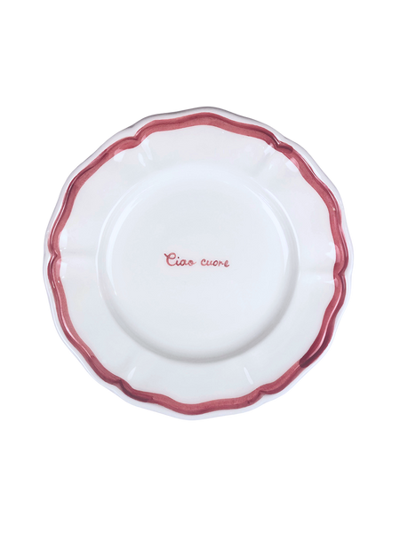 "Ciao Cuore" Fil Rouge Plate
