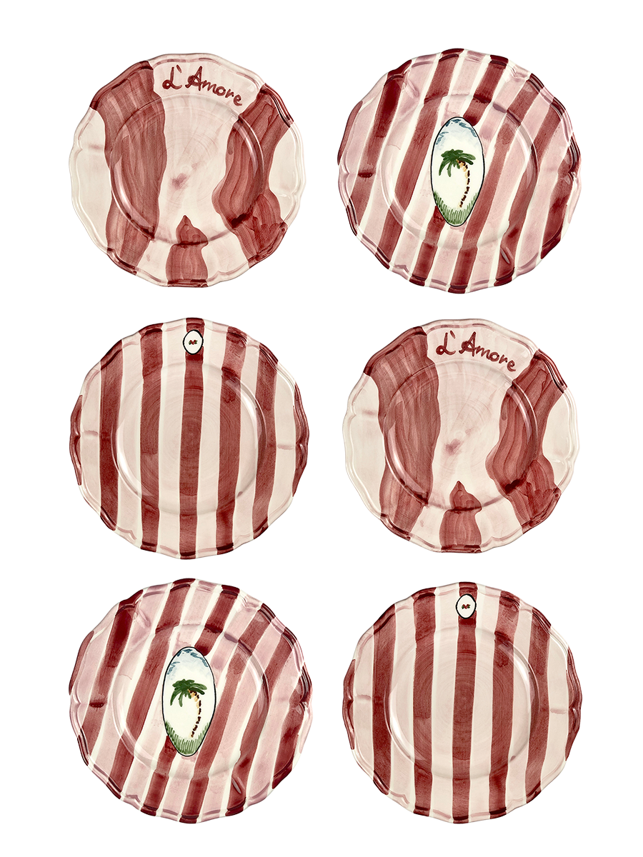 Spring- Set of 6 Plates