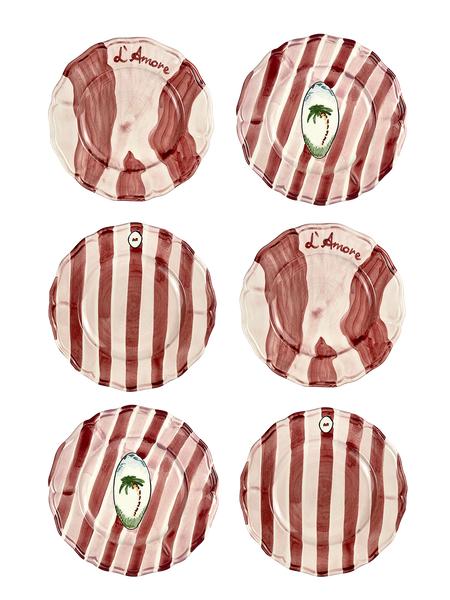 Spring- Set of 6 Plates