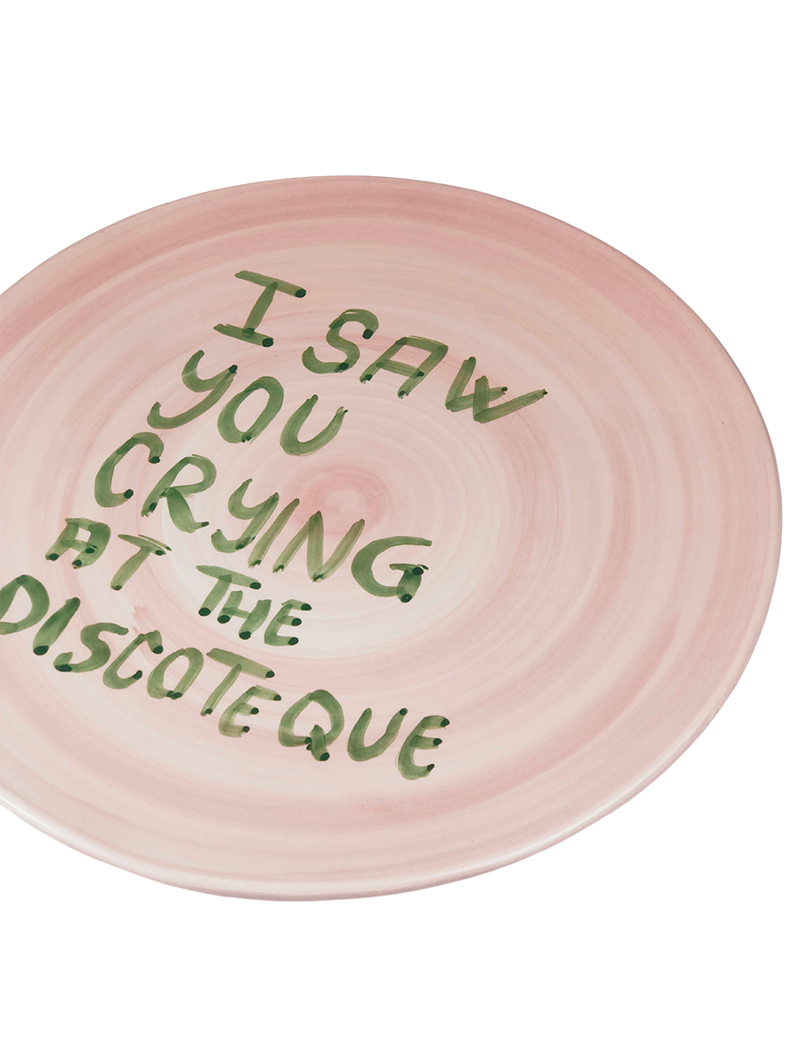 "I saw you crying at the discoteque" Small Plate